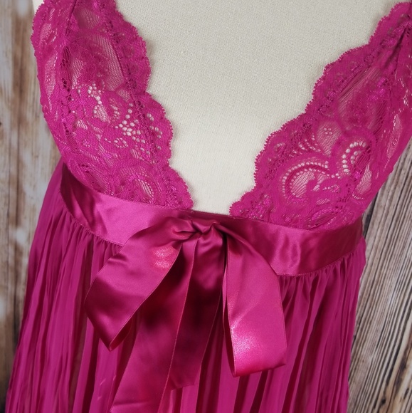 Victoria's Secret | NWOT Pink Babydoll Lace Nighty - Picture 4 of 7